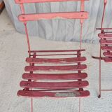 Set of 4 vintage folding garden chairs