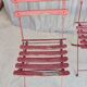 Set of 4 vintage folding garden chairs