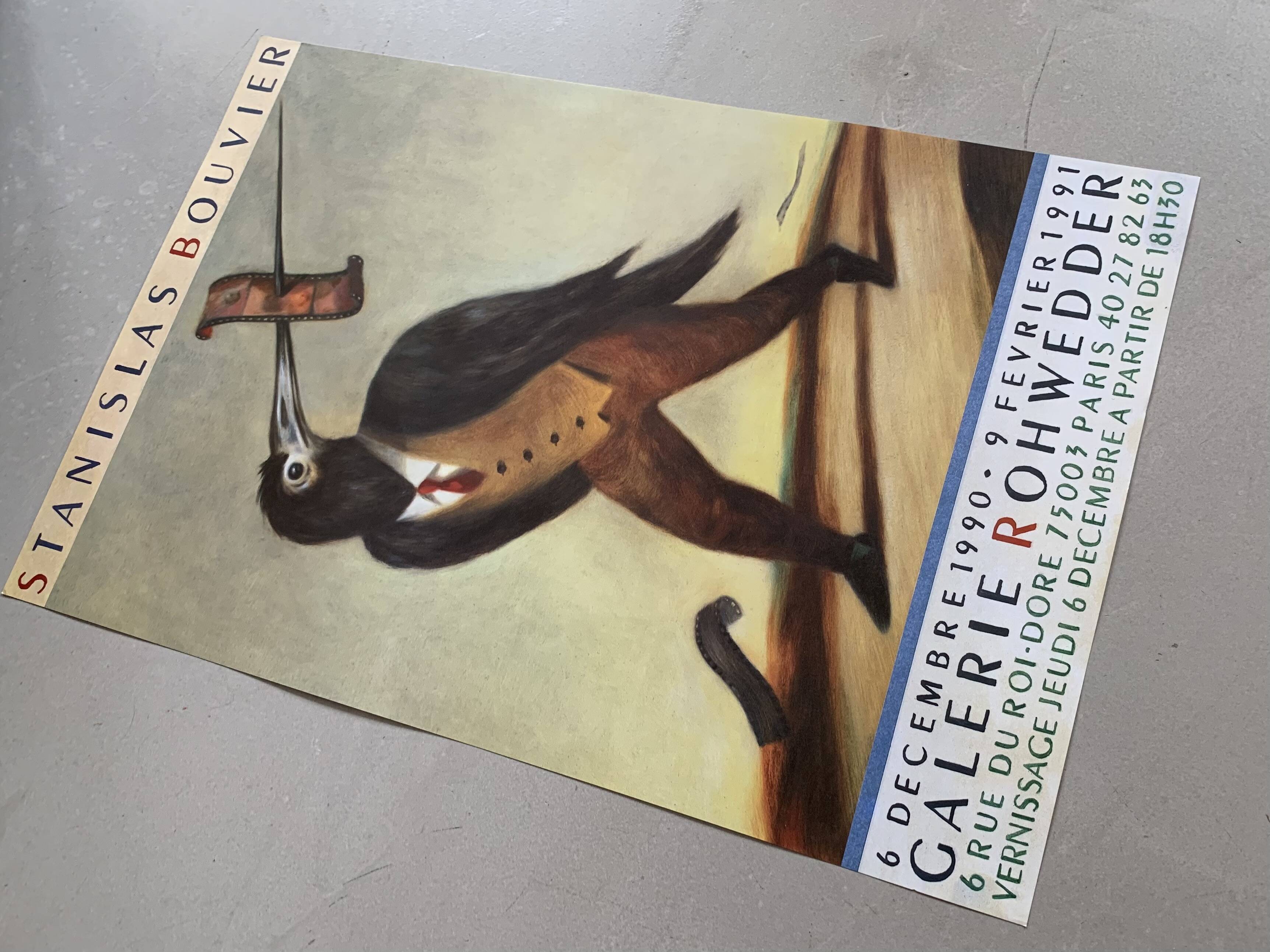 Exhibition poster Stanislas Bouvier 1990