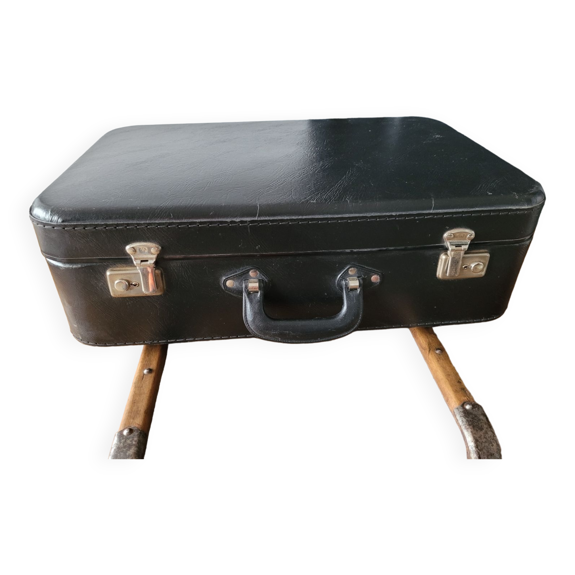 Antique cardboard suitcase
