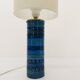 Lampe rouleau bleu Rimini Aldo Londi pour Bitossi 1960