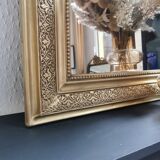 Mirror 99 x 72 cm gilded Louis Philippe old
