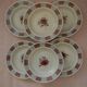 6 deep plates in earthenware from saint amand. scottish model.