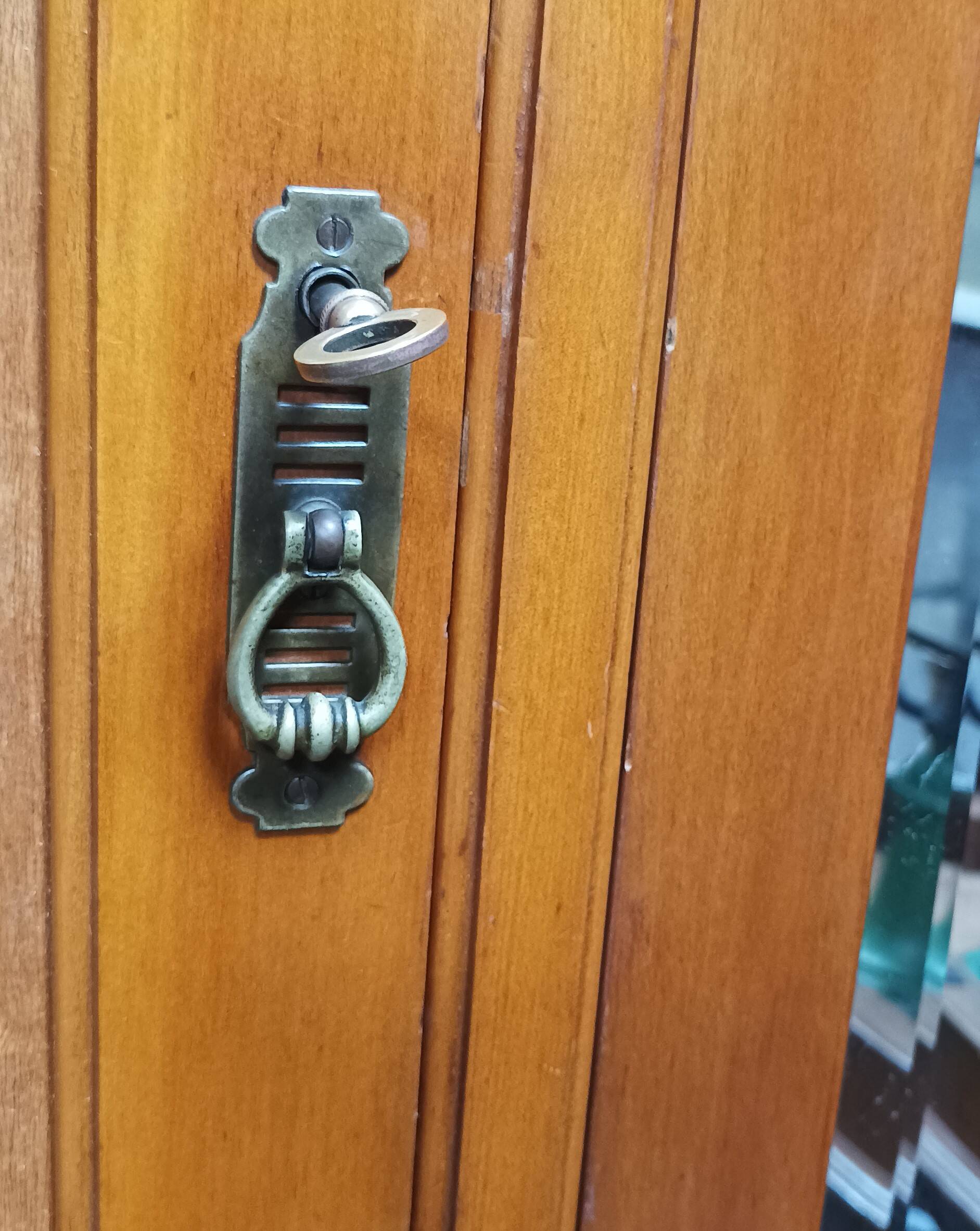 1930s beechwood wardrobe