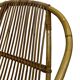 Ensemble vintage de 4 fauteuils club en rotin Rohe Noordwolde 1960