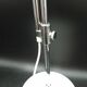 White flexible aluminor chrome and sheet metal table lamp 1970 pop art design