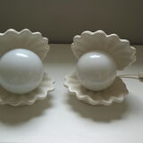 Duo lamp shell vintage