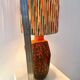 70s Fat Lava lamp with Pop Art shade