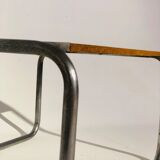 Vintage coffee table white melamine top