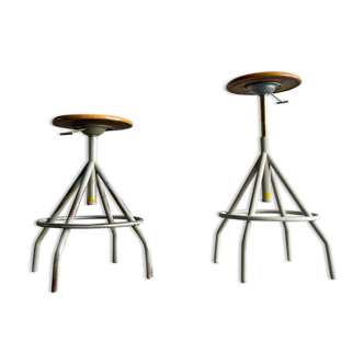 Pair of BAO workshop stools, 1950s