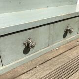 Patinated wooden kitchen end