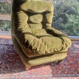 Fauteuil velours des années 60/70 en parfait état