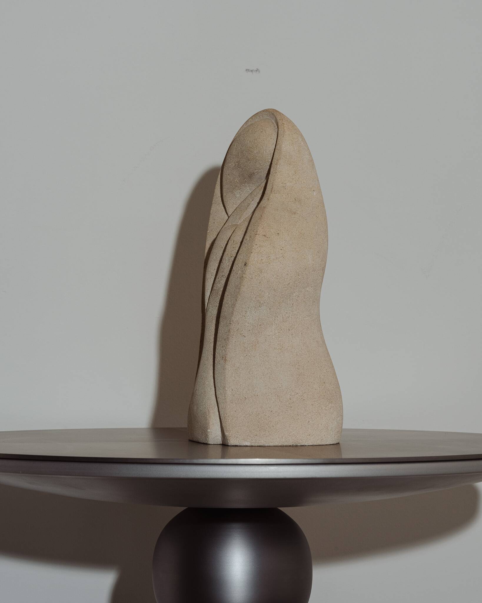 Travertine stone sculpture, Albert Tormos, 1980s