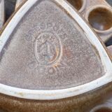 Set of 6 dishes/pans/snail pans, in Digoin Crespots sandstone - Vintage