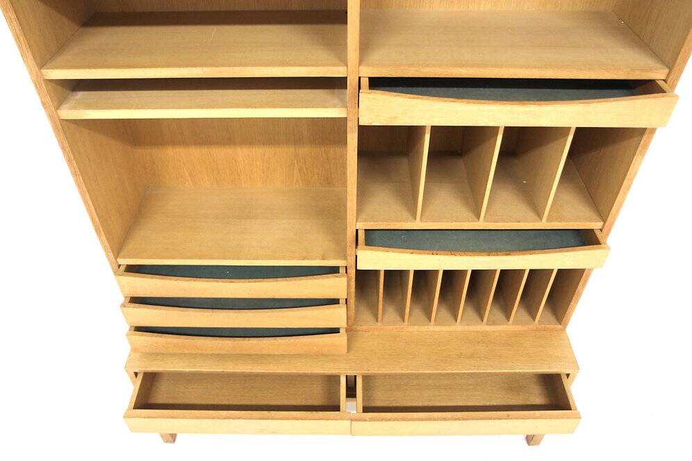 Scandinavian oak bookcase "MTP", Marian Grabinski, IKEA, Sweden, 1960