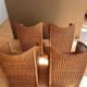 4 chaises modernistes en rotin