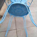 2 splendid garden chairs completely renovated up to date iron 1950