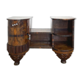 Italian art deco walnut console table, 1930s.