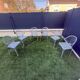 6 cast iron chairs from the 1950s