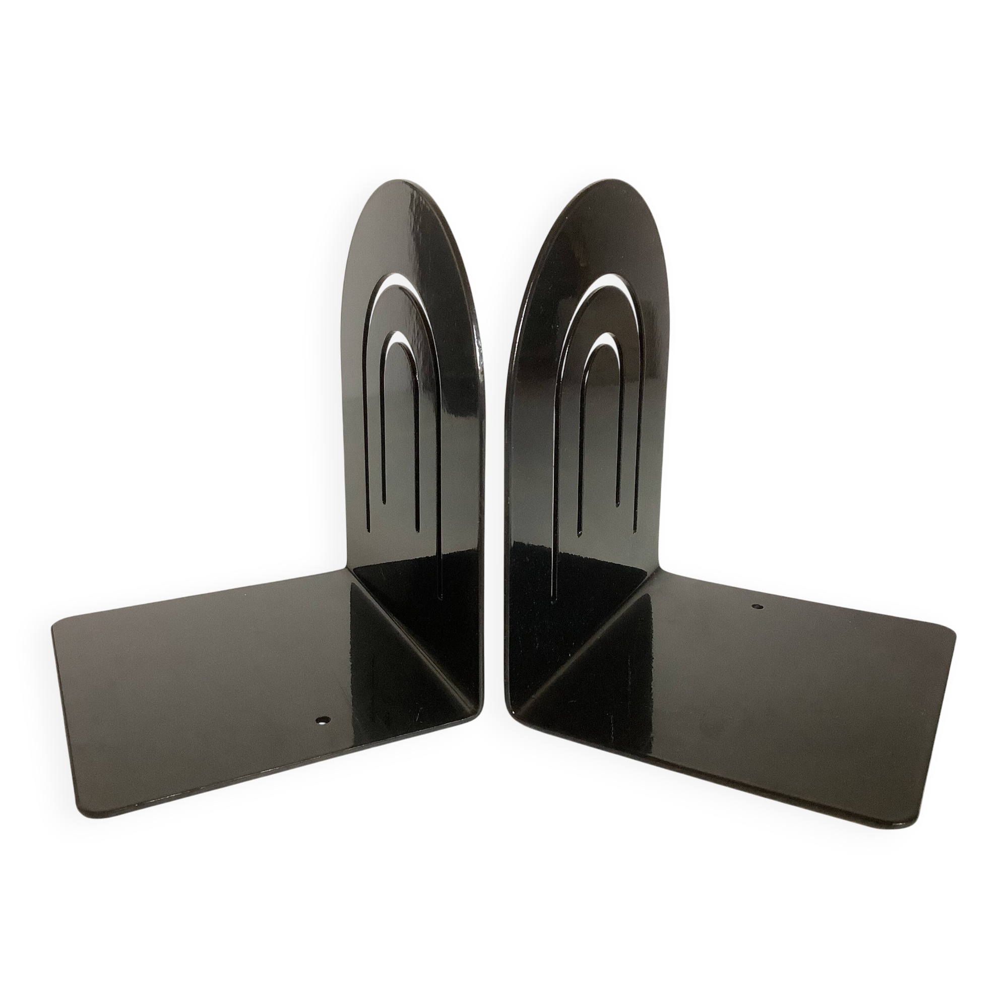 Paire de serre livres métal noir