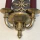 Pair of Art Deco wall sconces in the style of Jules Leleu.