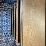Carved solid oak chest of drawers