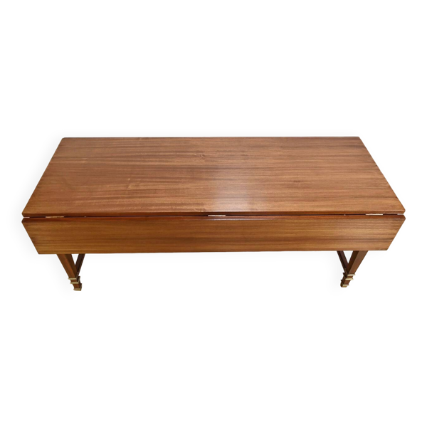 Importante Table à Volets en Acajou Sapelli, style Directoire – 1970