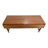 Important Shuttered Table in Sapelli Mahogany, Directoire style – 1970