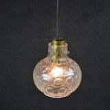 Lampe à suspension en verre, années 1970