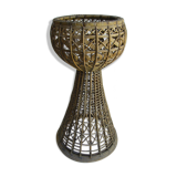 vintage rattan pot door