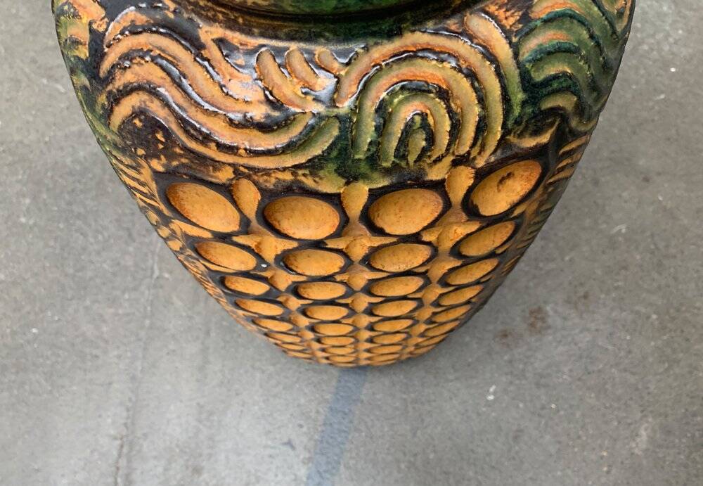 Brutalist pedestal vase by Dümler & Breiden, mid-century, 1960s.
