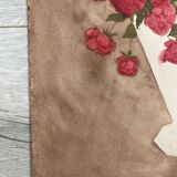Watercolor with bouquet of roses