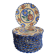 Henriot Quimper dessert plates, hand-painted earthenware.