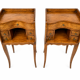 Pair of Louis XV bedside tables with a concave front – 5 drawers, end table.