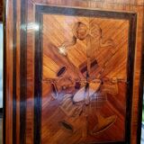 Louis XVI style showcase in marquetry - rosewood - rosewood - 19th