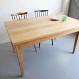 Table de ferme en chêne rénovée