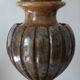 Brown onyx baluster lamp base