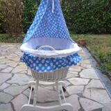 Rattan / wicker cradle for doll