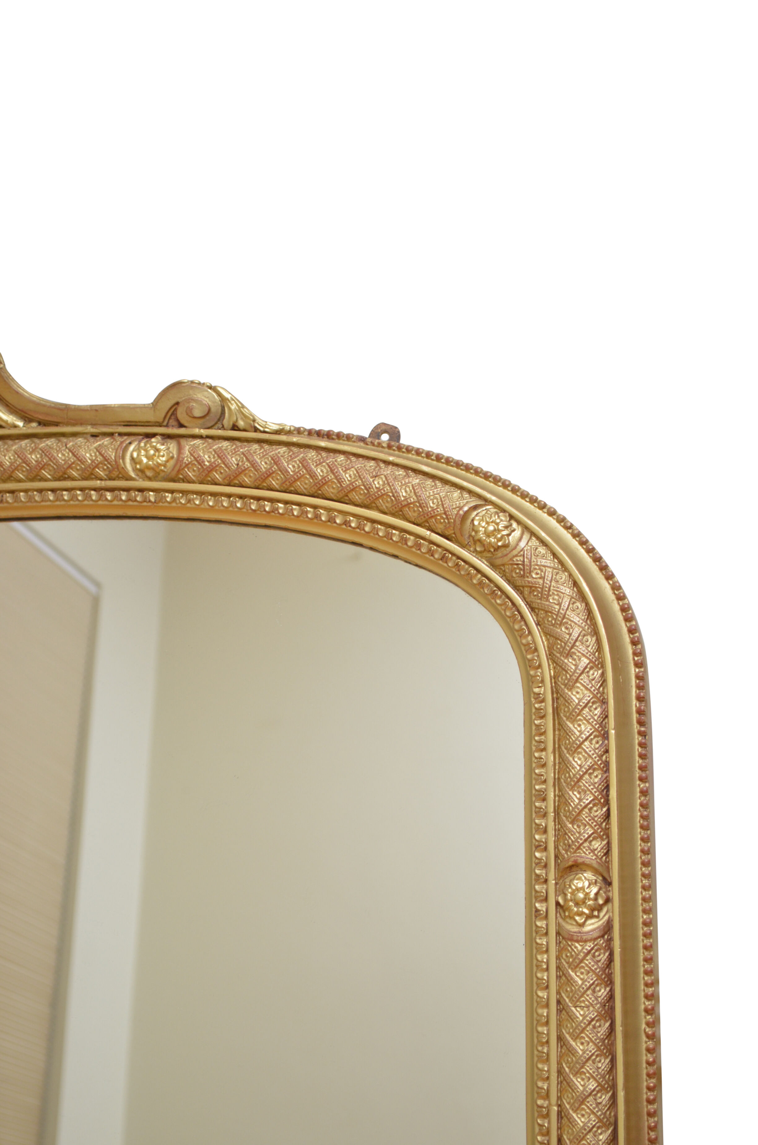 Fine victorian overmantel mirror