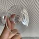 Saint Louis Camargue style palmette crystal stemmed glasses