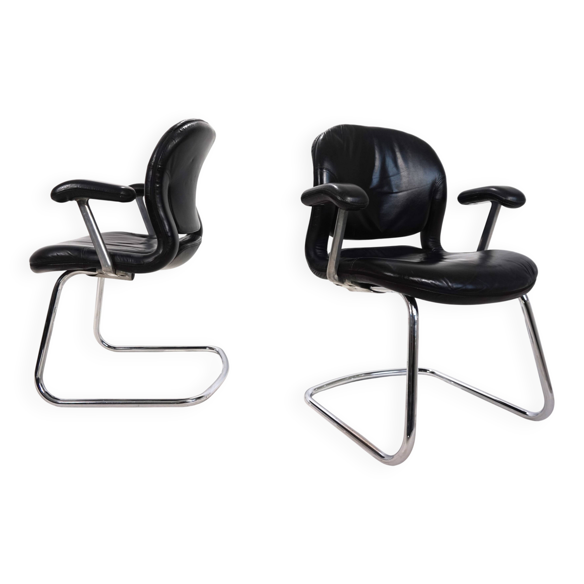 Lot de 2 chaises de bureau/salle à manger Herman Miller Equa par B. Stumpf & D. Chadwi