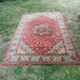 Large Persian carpet made of wool from the 1970s.