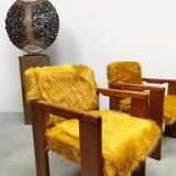 Italian vintage dining chairs 'Fluffy' Tobia & Afra Scarpa