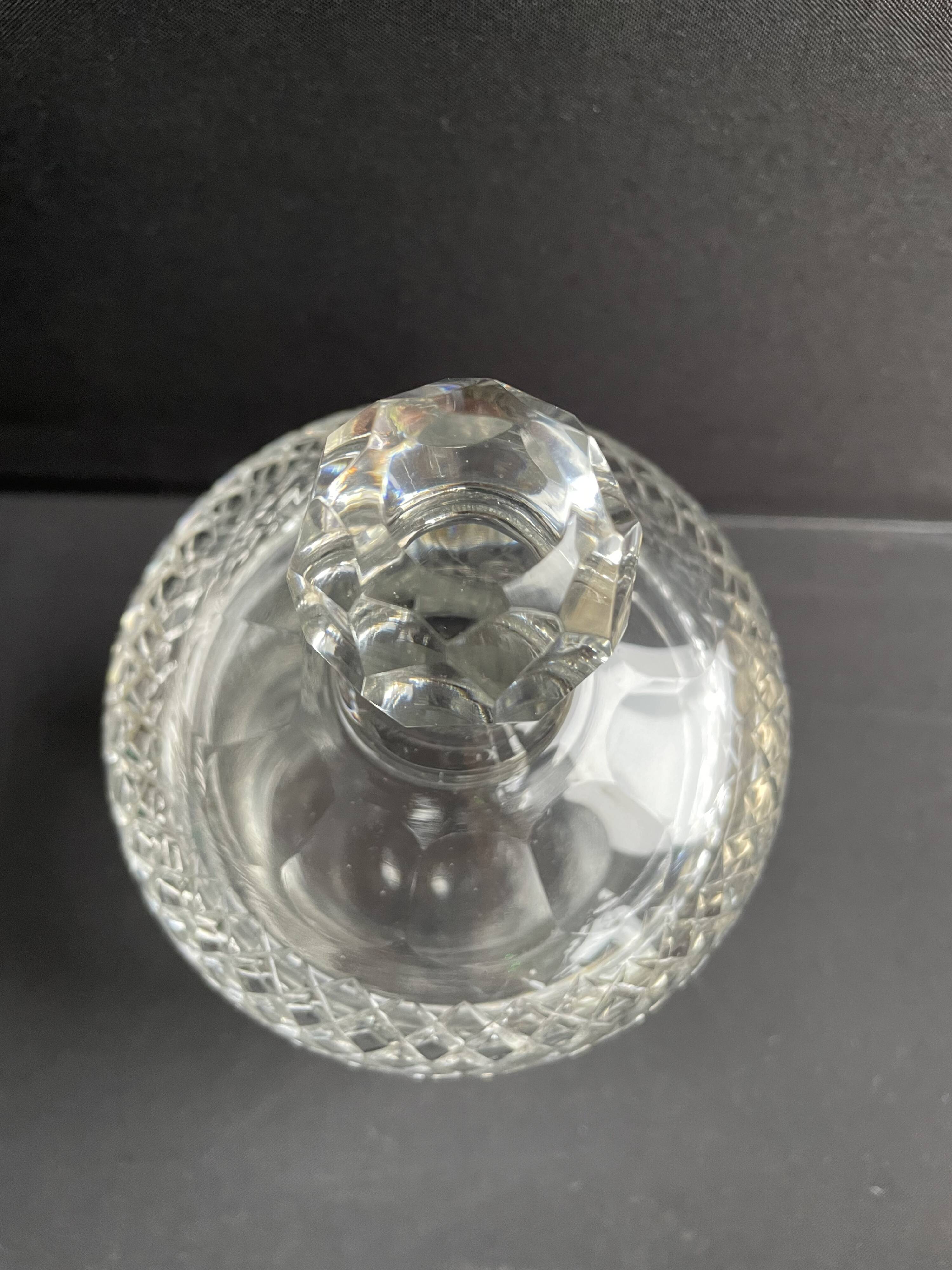 Cut crystal covered pot attributed to Saint Louis