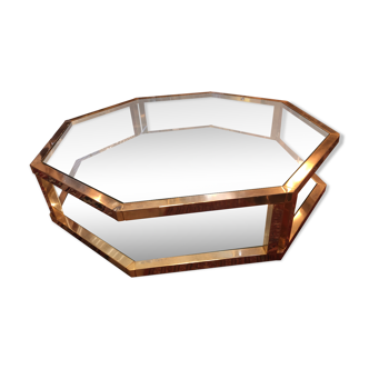 70s octagonal coffee table
