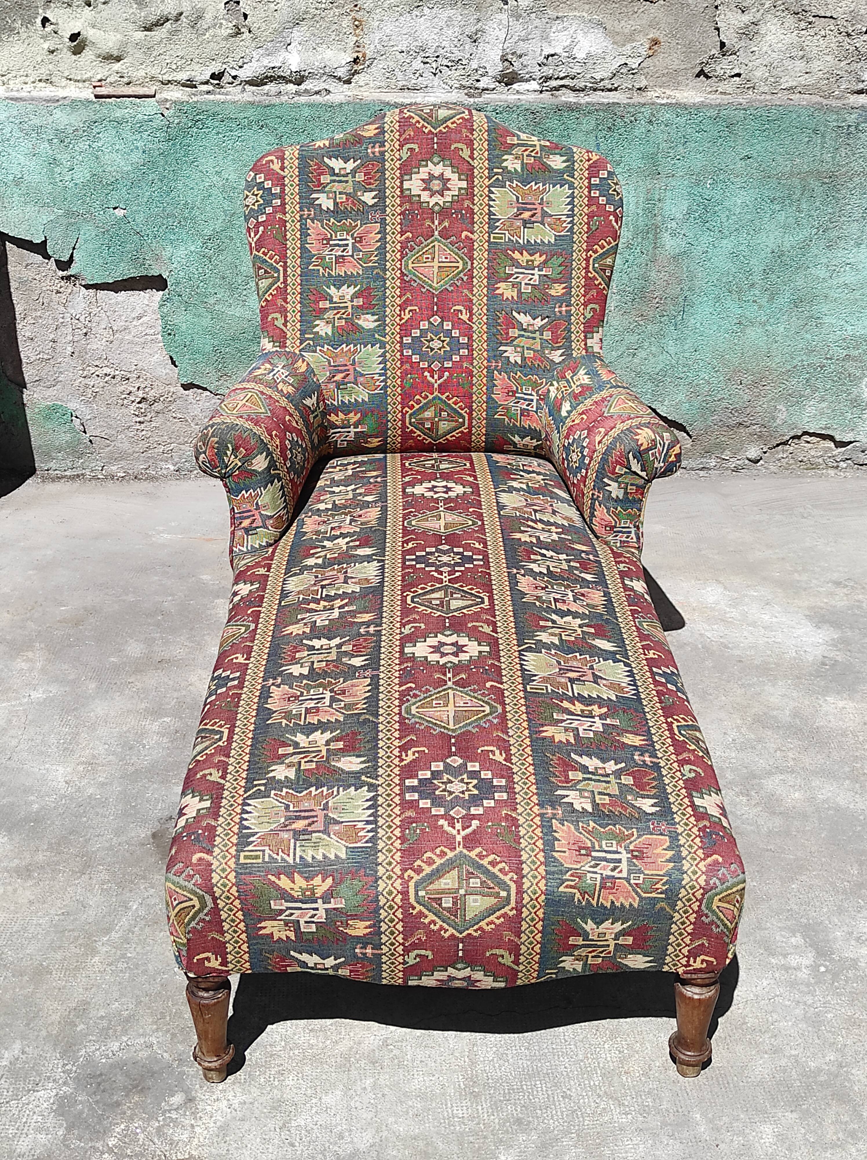 Old meridian armchair with armrests