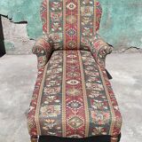 Old meridian armchair with armrests