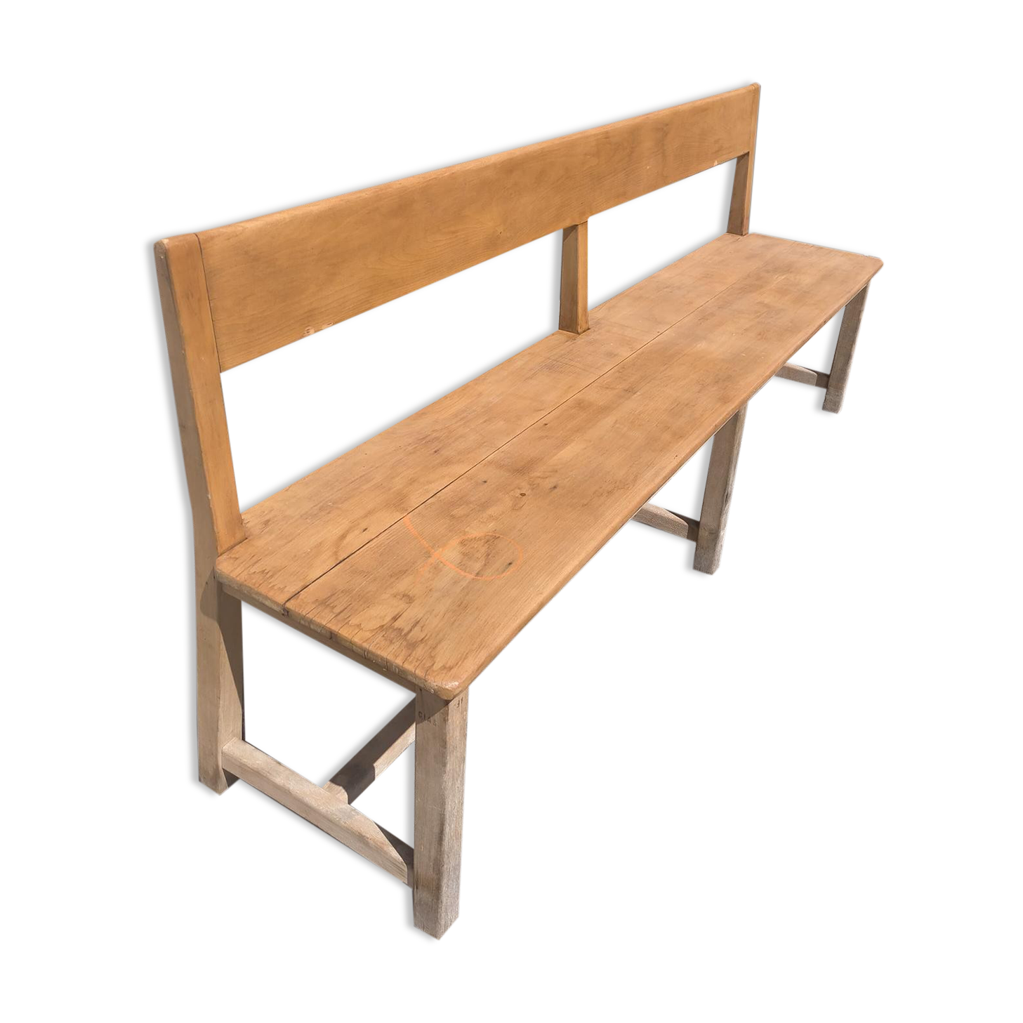 Vintage administration bench length 2m