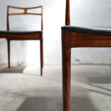 Series of 4 vintage Scandinavian rosewood chairs by Johannes Andersen for Chr. Linneberg