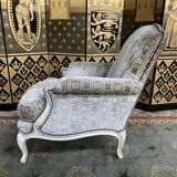 Louis XV style shepherdess armchair